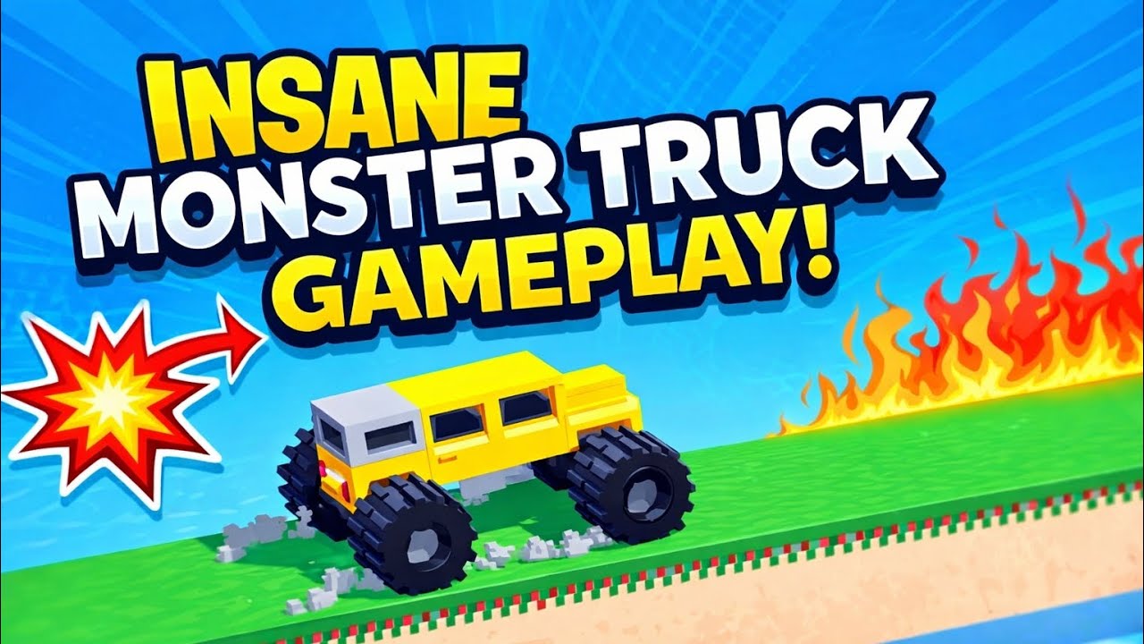 INSANE Monster Truck Gameplay 🔥 Unbelievable Stunts & Crazy Speed!