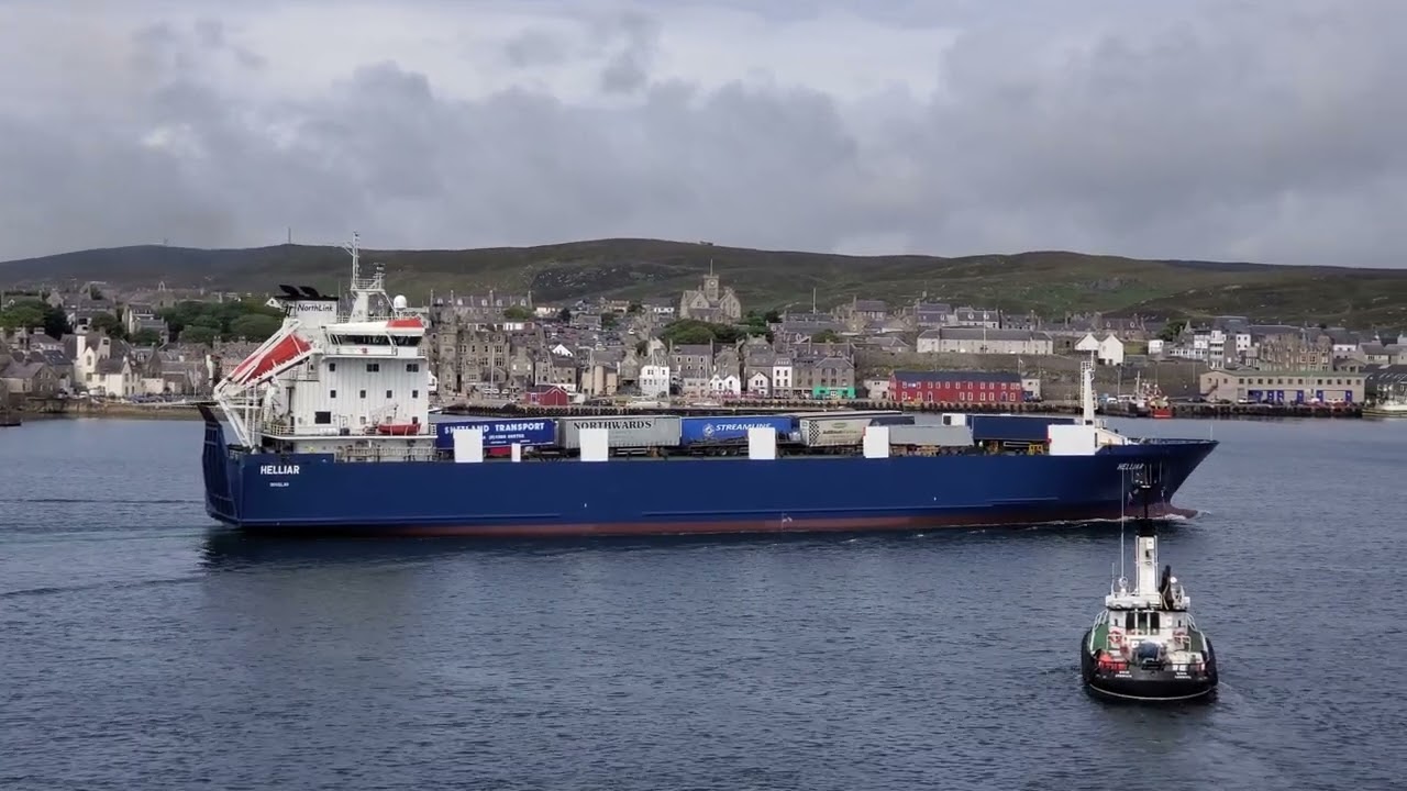 NorthLink Ferries Helliar & MV Knab at Lerwick, Shetland Islands