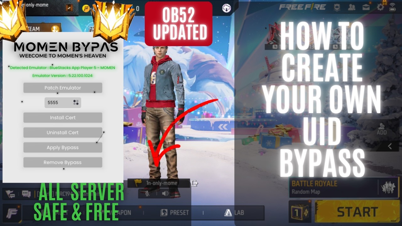 HOW TO CREATE YOUR OWN UID EMULATOR BYPASS | UID BYPASS | FREE FIRE UID EMULATOR BYPASS |