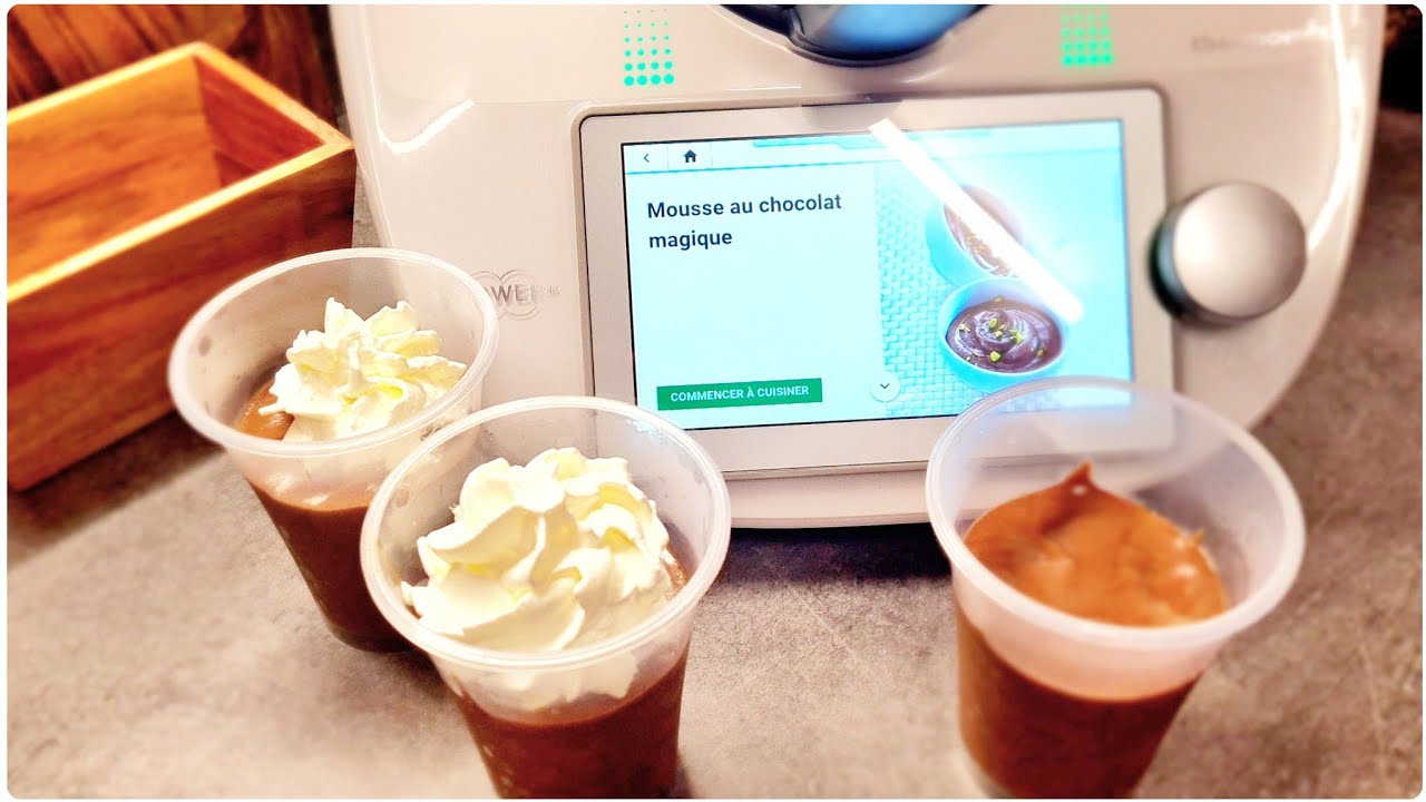 Mousse au chocolat magique au thermomix