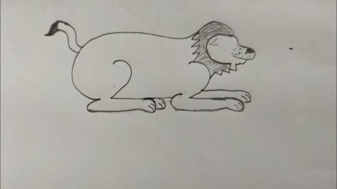HOW to draw lion from numbers 2 2 | easy lion drawing| Number drawing 