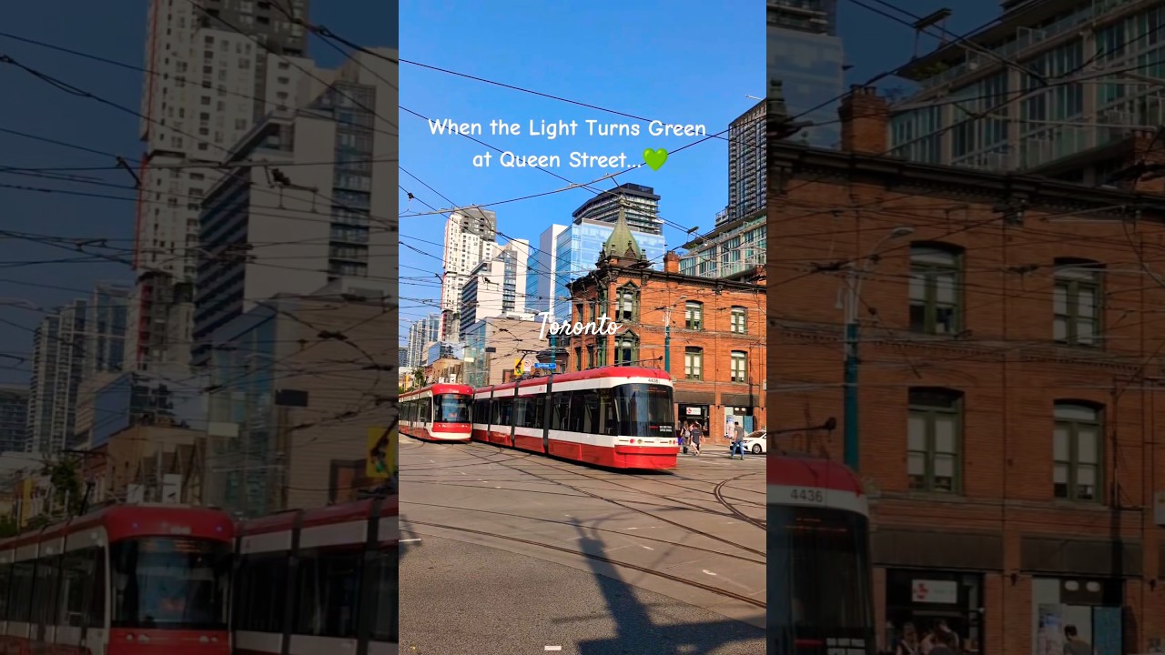 Queen & Spadina in full motion👆🇨🇦#travel #toronto #canada #كندا