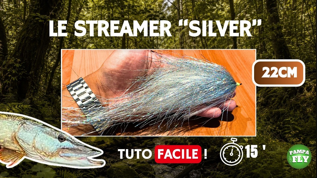Apprends à Monter une Mouche à Brochet FACILEMENT !? (Le streamer « SILVER »)