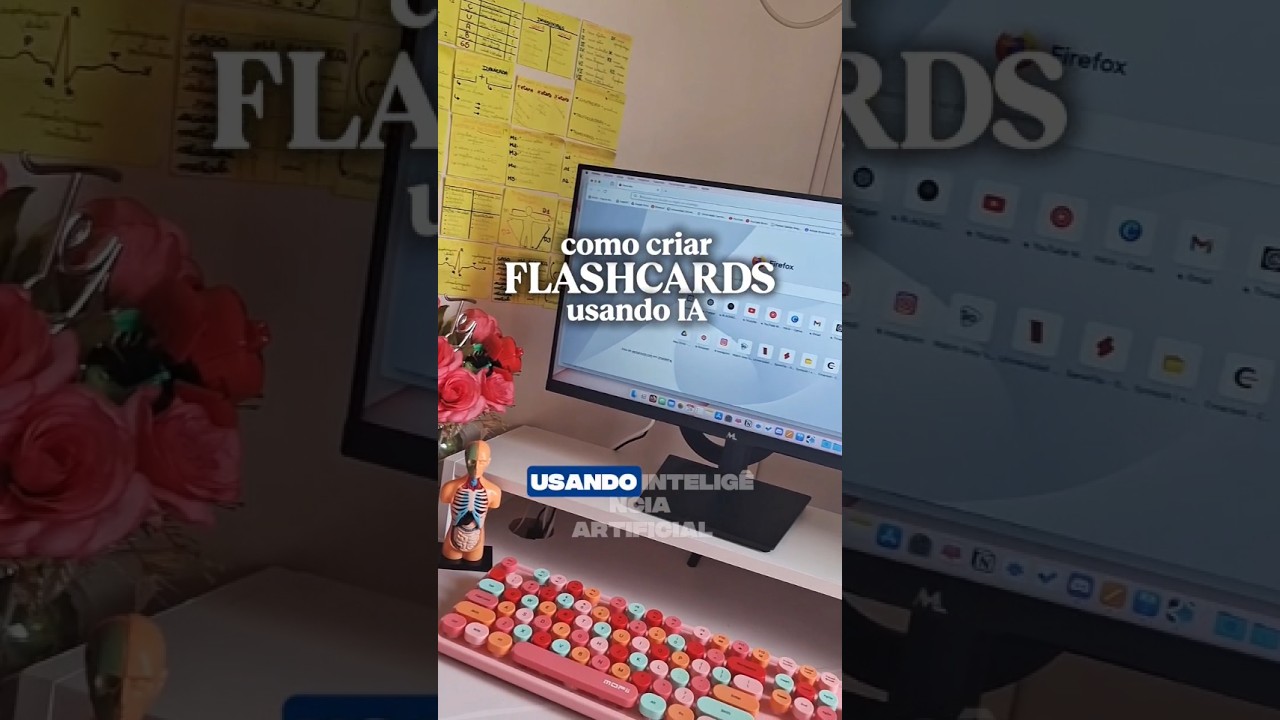 Como criar Flashcards com IA🤓 #chatgpt #ias #flashcards #faculdade #dicas #dicasdeestudos #medicina