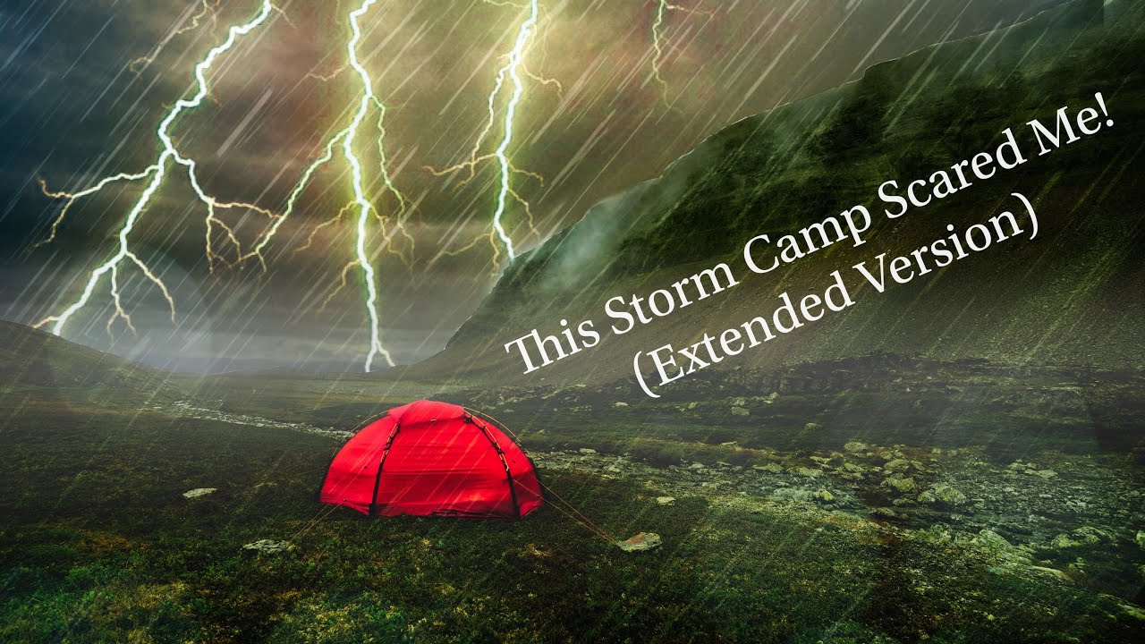 Surviving a Record Breaking ARCTIC SUMMER Storm, Solo Camping in Heavy Rain Lightning & Thunderstorm