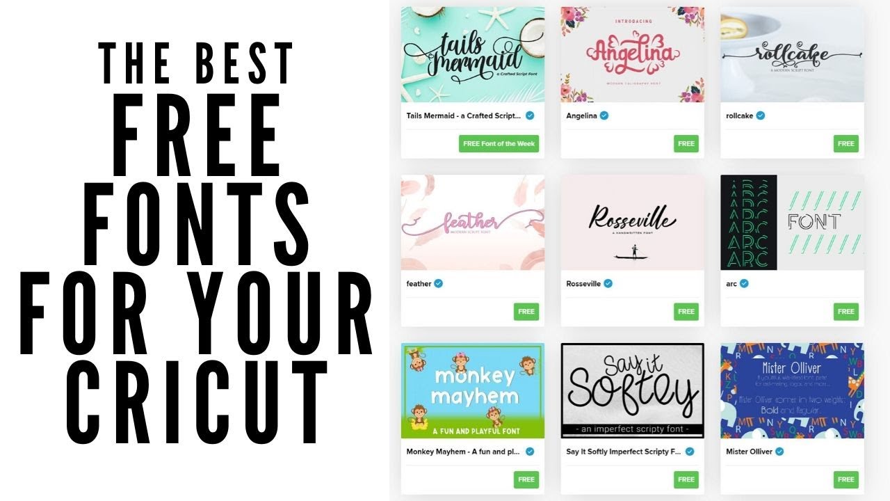 The Best Free Fonts For Your Cricut
