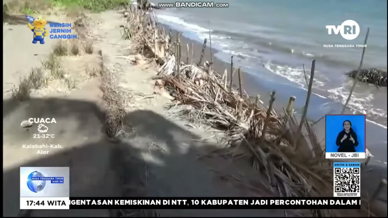 Talud Hybrid Engineering Forum PRB Mampu Tanggulangi Abrasi Pantai  - TVRI NTT