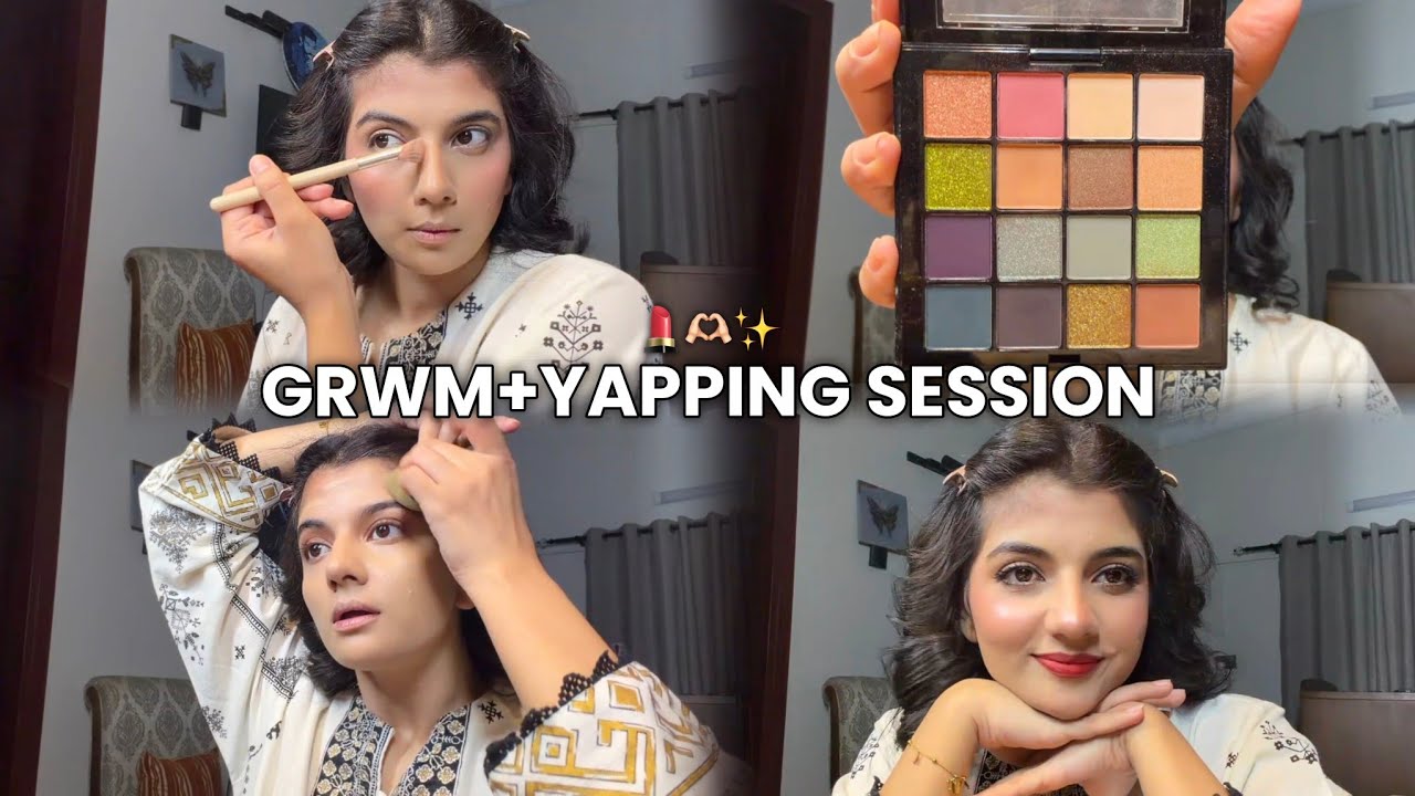 Getting Ready for Shoot with J. | Makeup tutorial | GRWM | yapping🎀Soft Glam Look✨| Makeup Tips💄