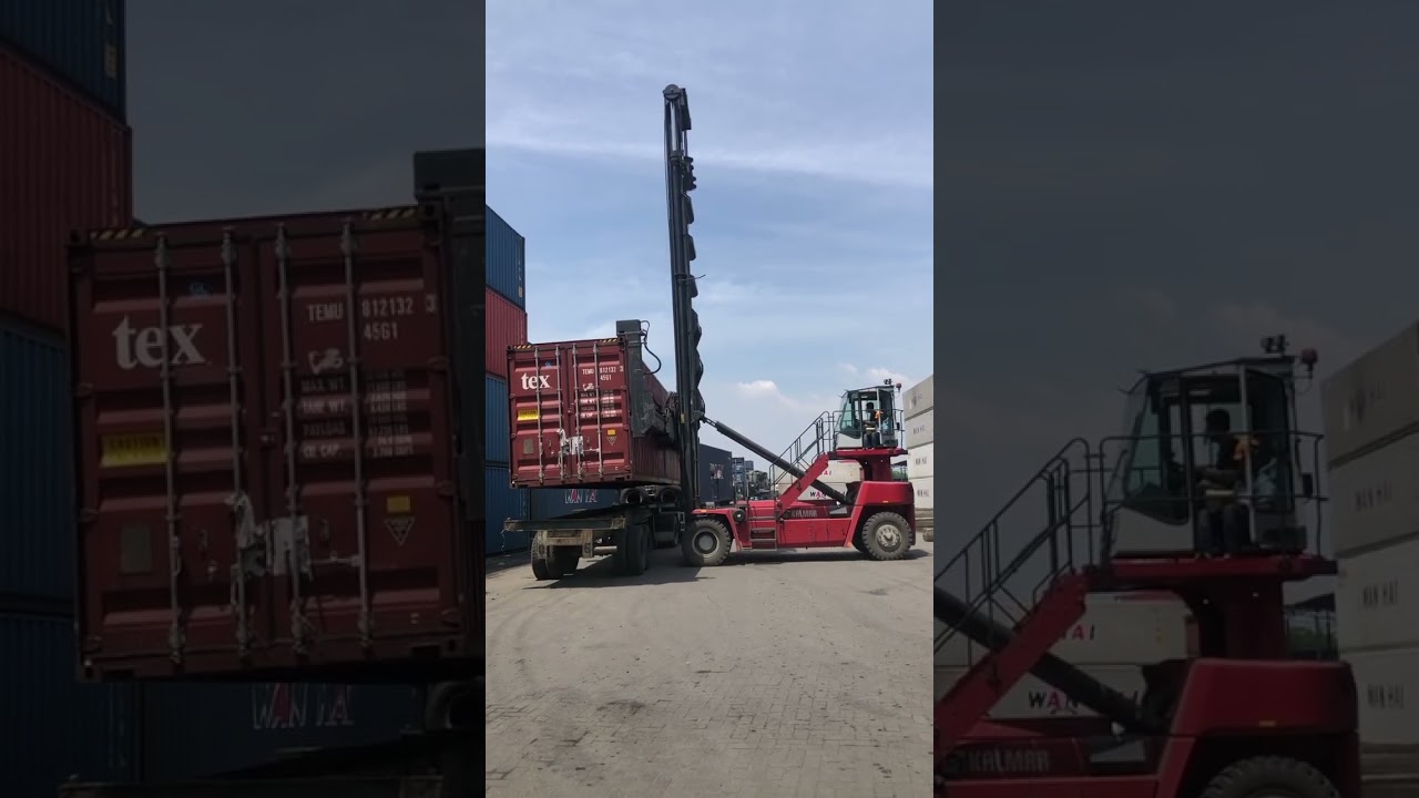 Cara Side Loader Menurunkan