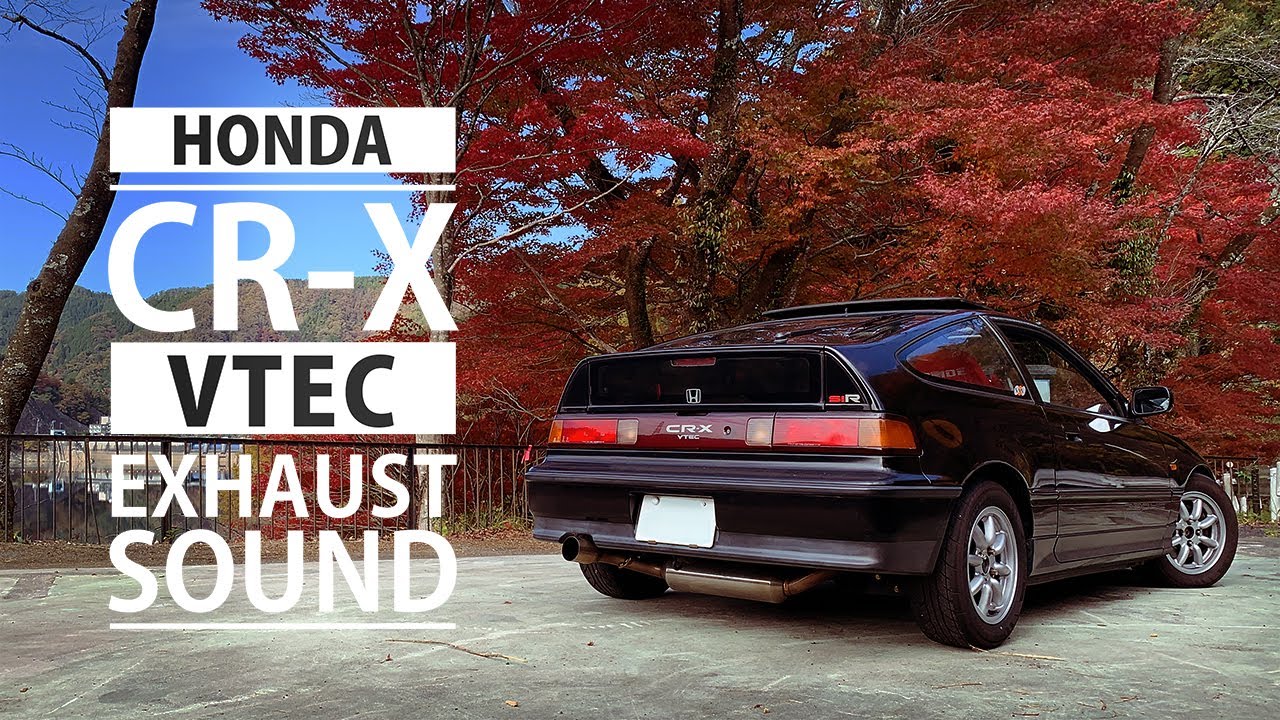【快音】VTEC Exhaust Sound | HONDA CR-X SiR on Touge【超リアル排気音】