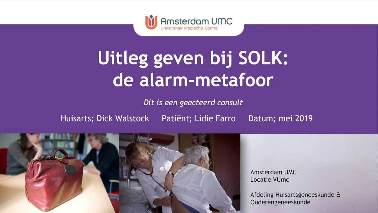 Uitleg geven bij SOLK - de 'alarm-systeem-analogie”