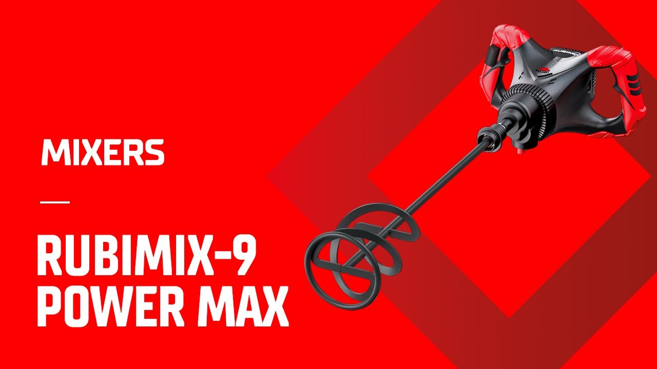 La RUBIMIX 9 POWER MAX, La Mezcladora RUBI Con Mayor Potencia