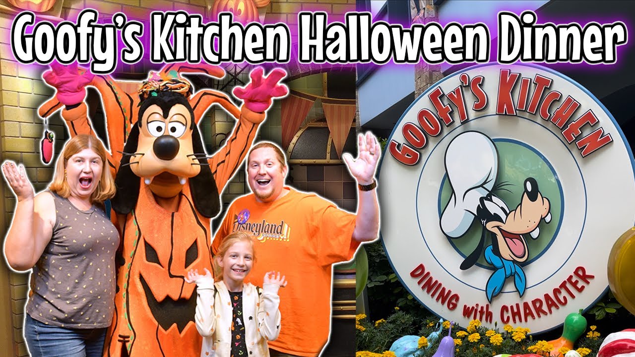 Disneyland Halloween Character Dining | Goofy's Kitchen Dinner Buffet Full Tour and Review 2023