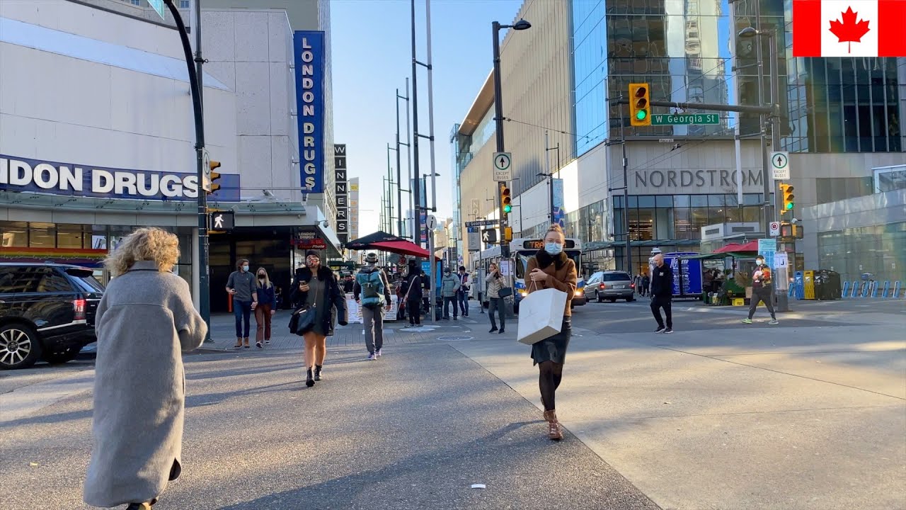 🇨🇦【4K】Vancouver Walk - Downtown - Granville Street