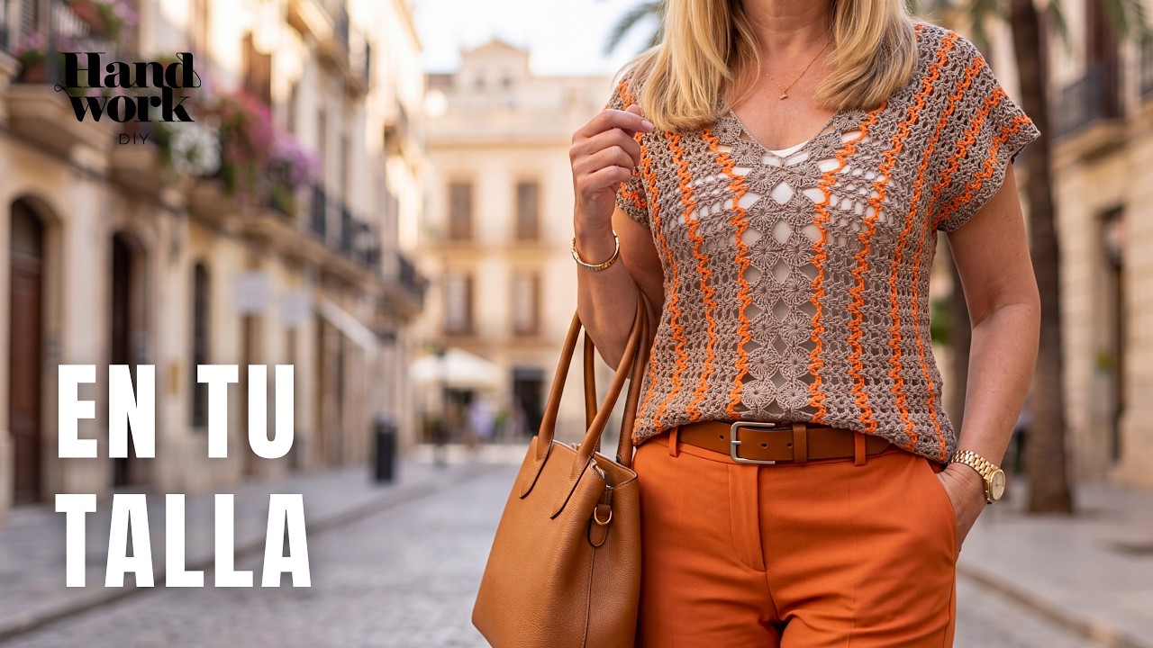 La BLUSA a Crochet Más FÁICL DE TEJER