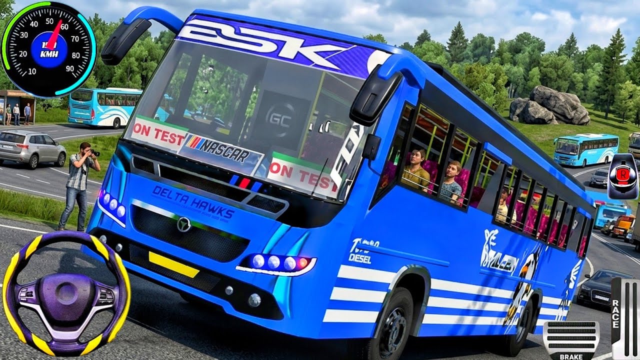 New Bus Simulator Kerala 2026: Indian Offroad Bus Driving Game - Bus Game Android Gameplay