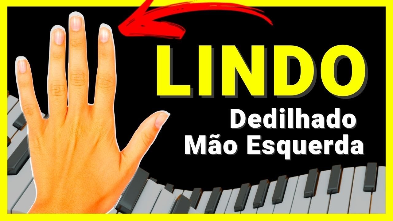 LINDO dedilhado No Teclado para DESTRAVAR a mão esquerda 🖐️