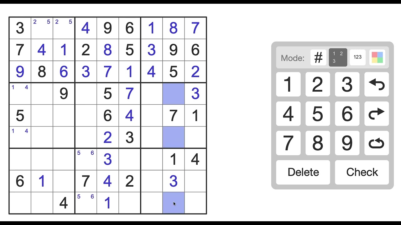 New York Times Sudoku Medium Solution for January 16, 2026