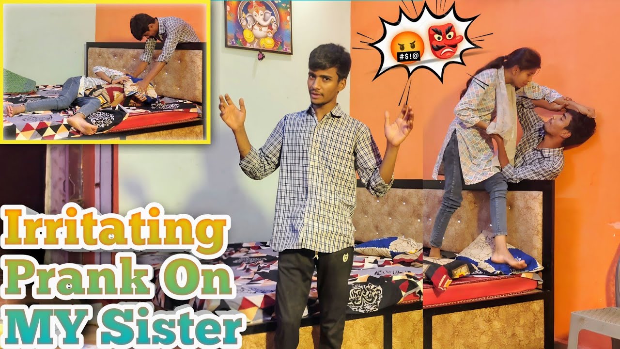 Bhen ne aj bhut mara 😭😰 || irritating prank on my sister || prank gone wrong || bhen rone lage 😨