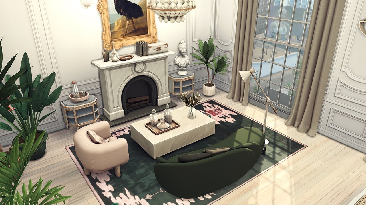 Art deco interior design || The Sims 4 Speed build