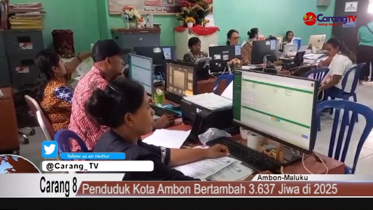 Penduduk Kota Ambon Bertambah 3.637 Jiwa di Tahun 2025
