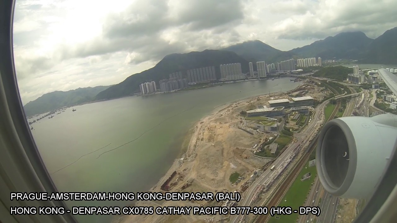 Flight Prague - Amsterdam - Hong Kong - Denpasar B777-300ER