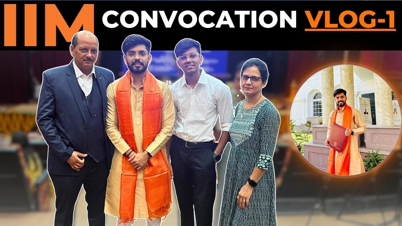 IIM Convocation Vlog-1 (Rehearsal) 😍| IIM DREAM ✅| Life at IIM