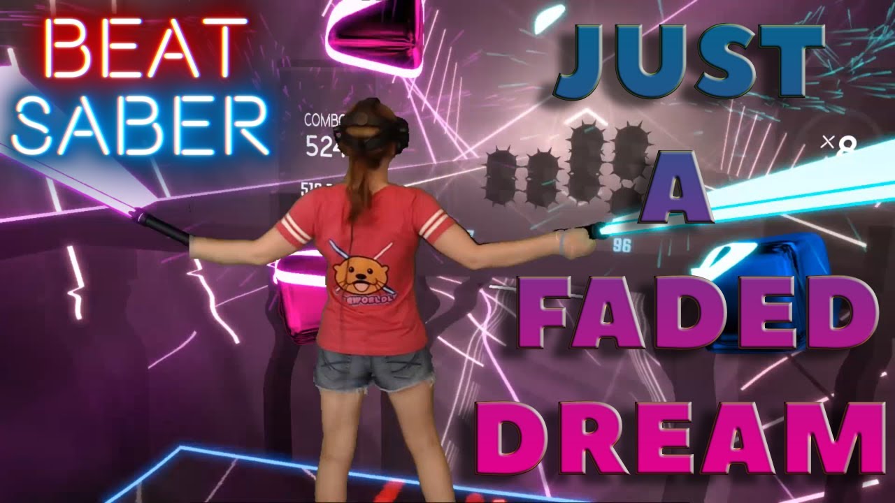 Beat Saber || Just a Faded Dream - Alan Walker + Nelly Mashup (First Attempt) || Mixed Reality