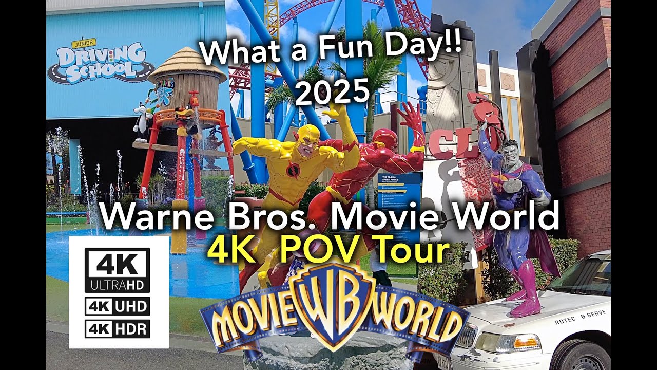 4K Movie World Gold Coast 2024 | Full Complete Walkthrough Tour POV