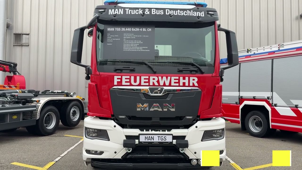 MAN TGS 26.440 6x2H-4 Feuerwehr (2025) – Fire Truck | Interior & Exterior – NUFAM 2025