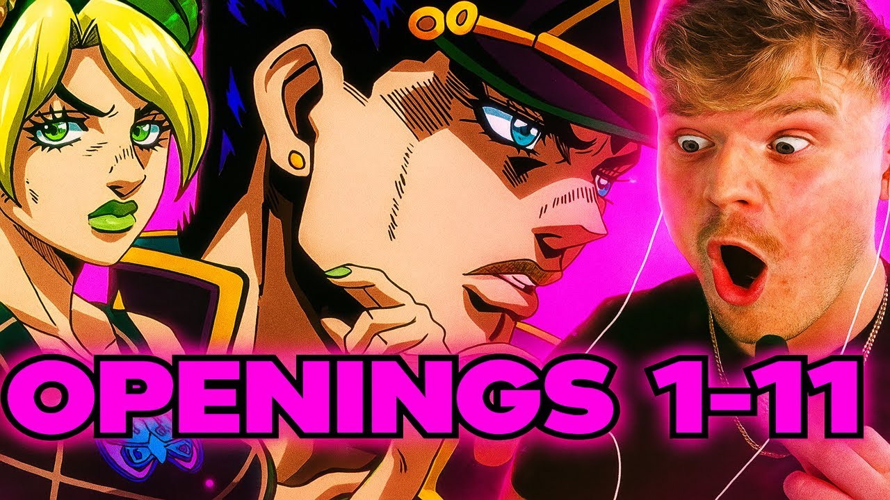 FIRST TIME Reacting to ALL of JoJo’s Bizarre Adventure Openings (1-11)