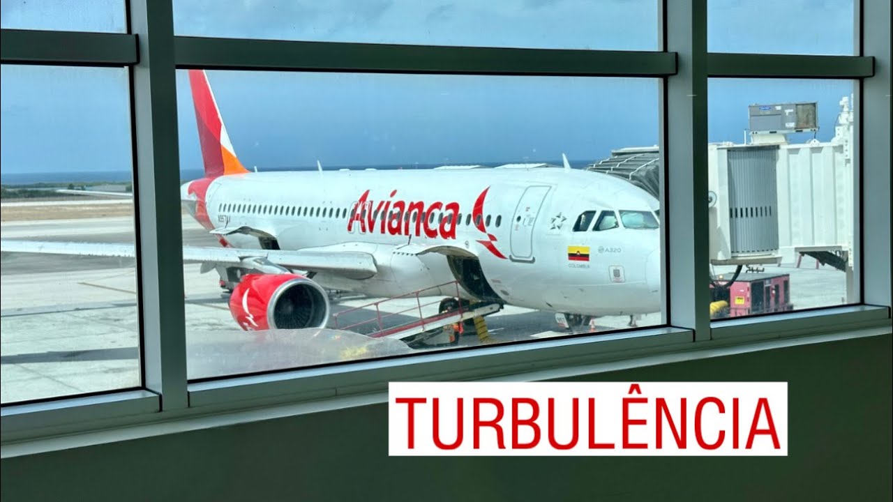 TURBULÊNCIA no VOO da AVIANCA de ARUBA a BOGOTÁ na COLÔMBIA - TRIP REPORT