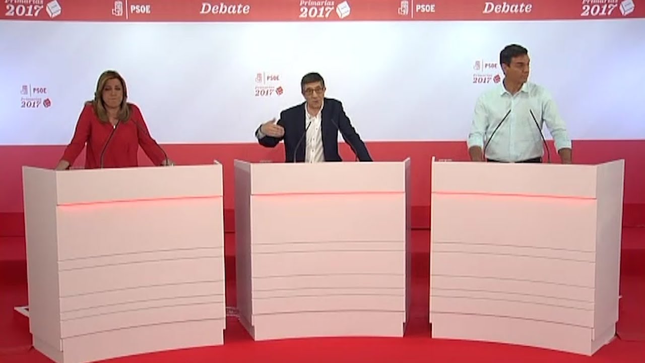 Debate PSOE. Resumen del debate entre Susana Díaz, Pedro Sánchez y Patxi López
