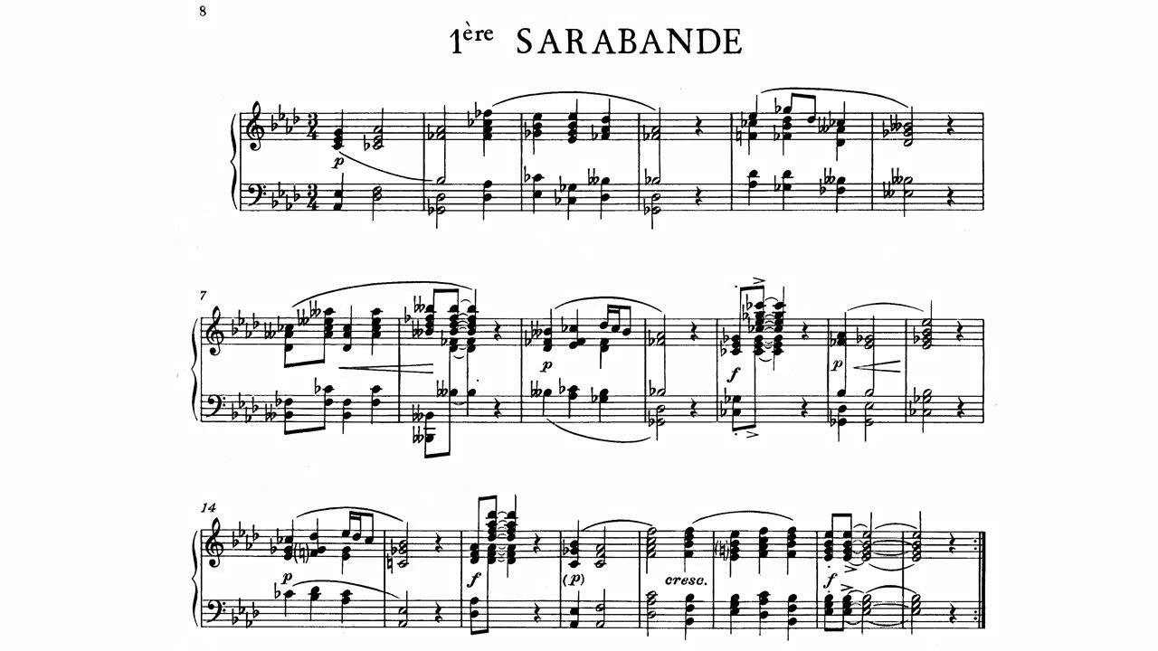 Erik Satie ~1887~ Sarabande n&deg;1