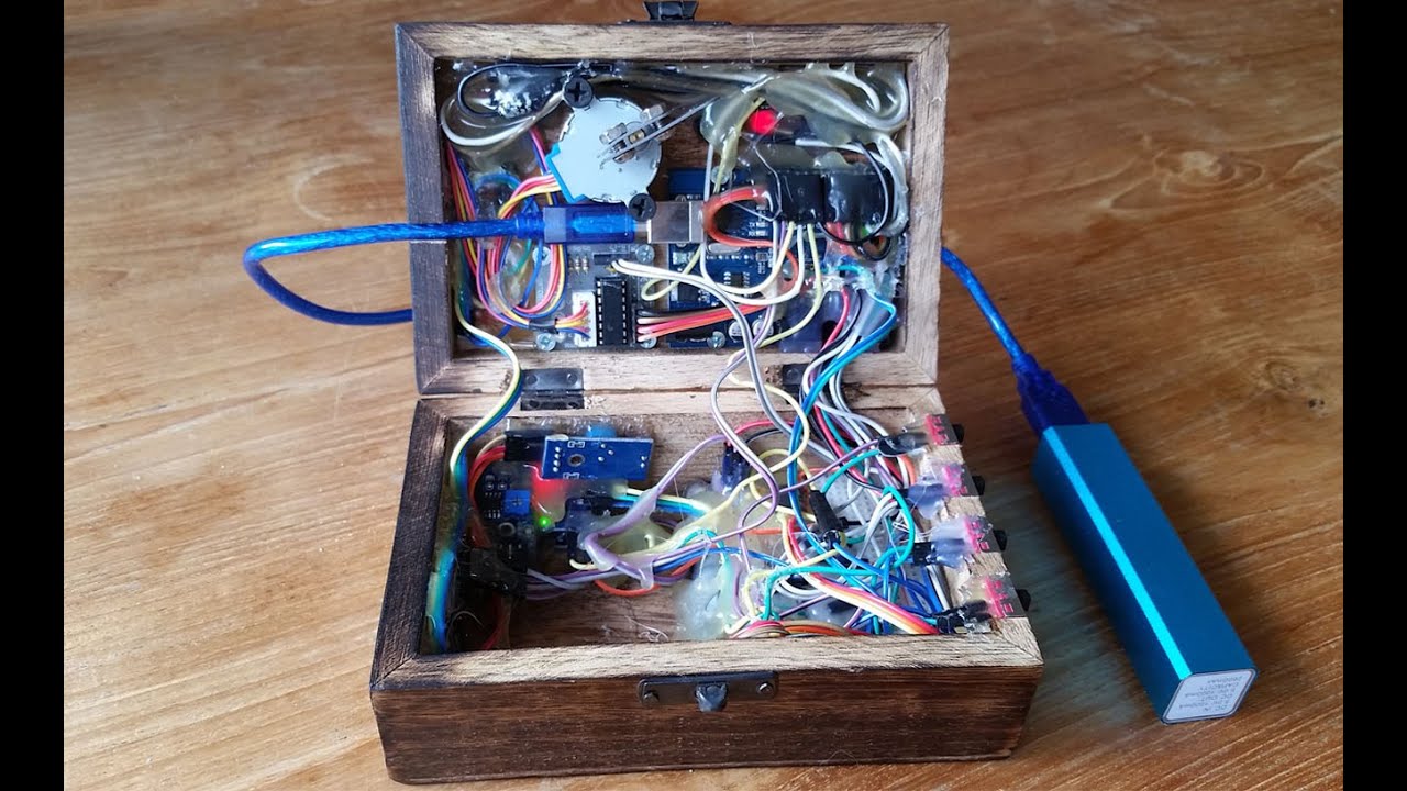 mind blowing arduino puzzle box (with electronics)