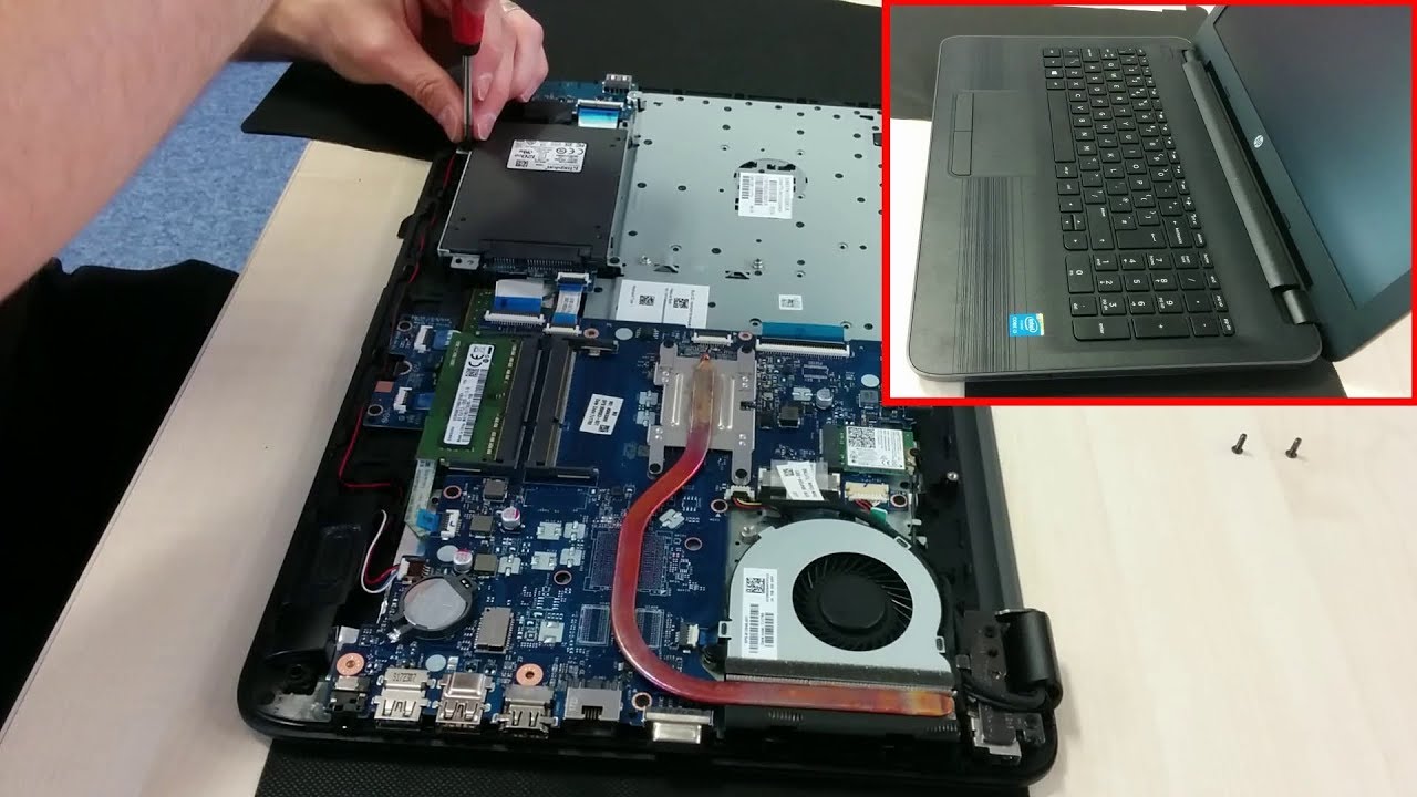 HP 250 G5 Laptop - How to change or upgrade the hard disk