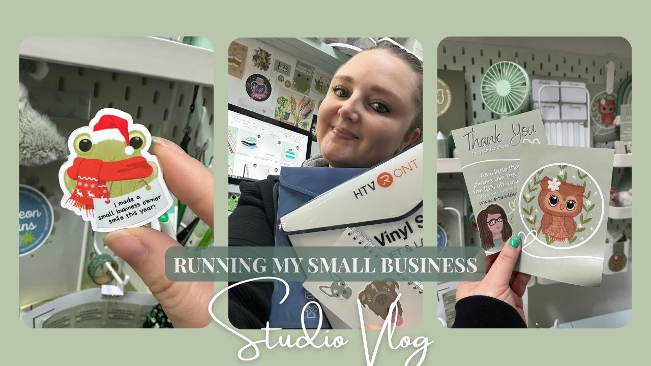 A day in my life as a high street shop owner and illustrator - Small Business Studio Vlog