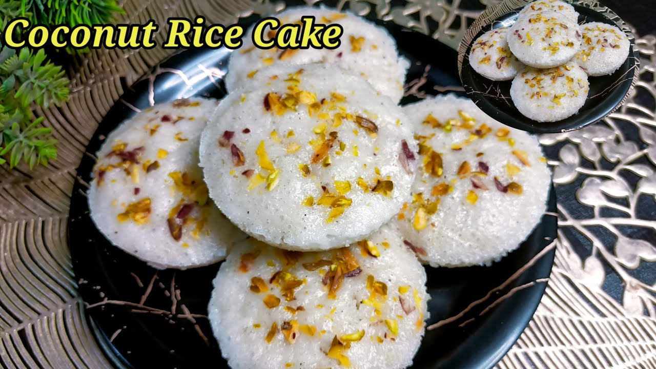 Coconut Rice Cake Recipe |  Homemade Coconut Steamed Rice Cake | Monika Food Corner