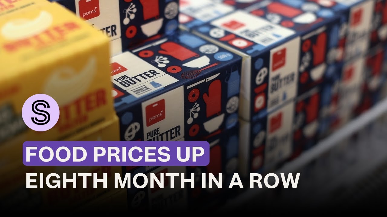 Food prices rise for eighth month in a row, butter up by almost 50% on 2024 | Stuff.co.nz