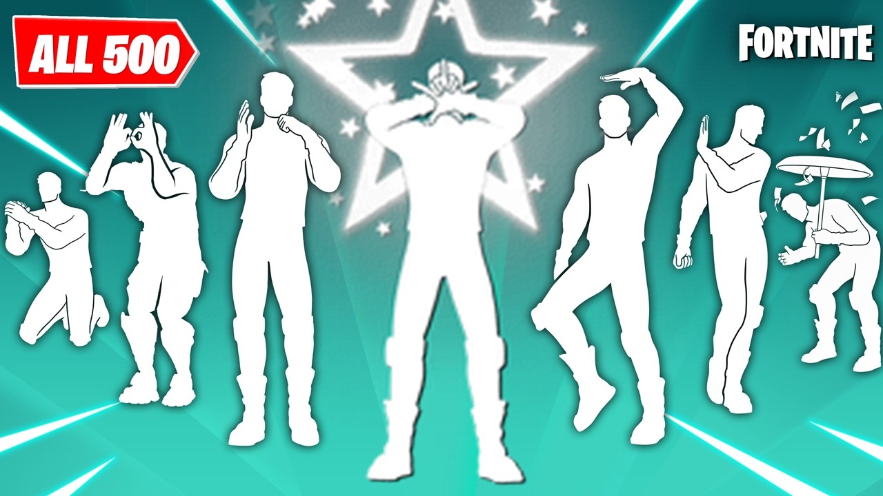 ALL 500 ICON SERIES DANCES & EMOTES IN FORTNITE