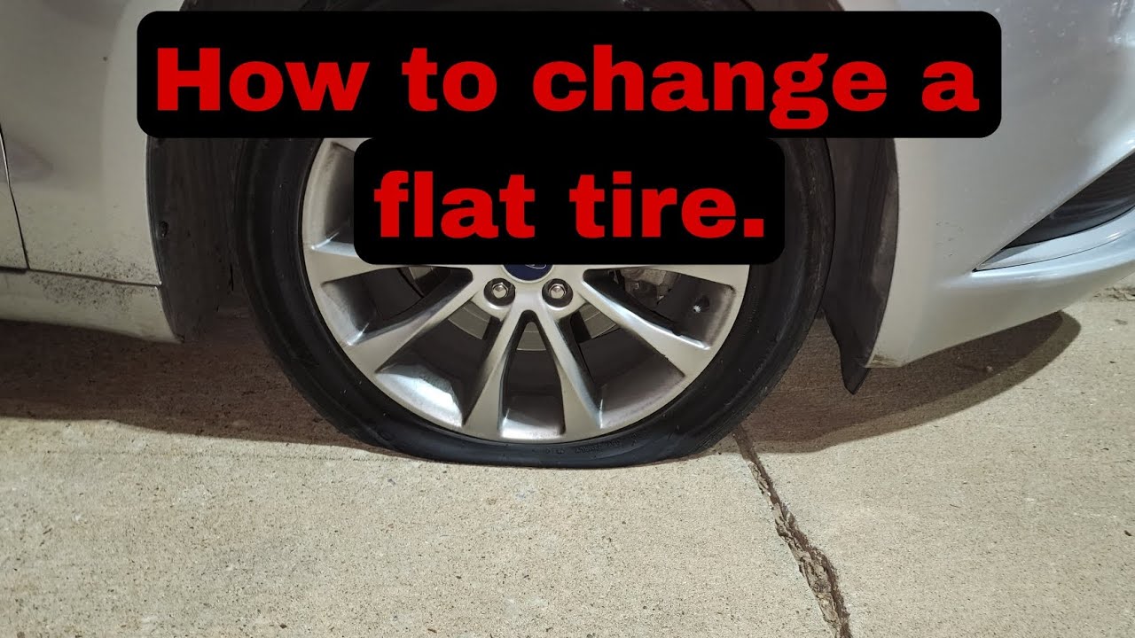 How To: Change a flat tire (on a 2017 Ford Fusion)