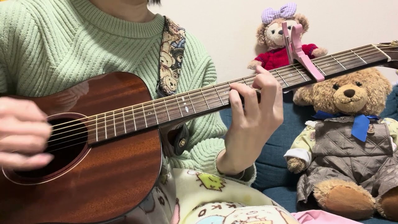 笑ったり転んだり☺️ハンバードハンバード〜もなかの🎸練習日記🐻弾き語りカバー