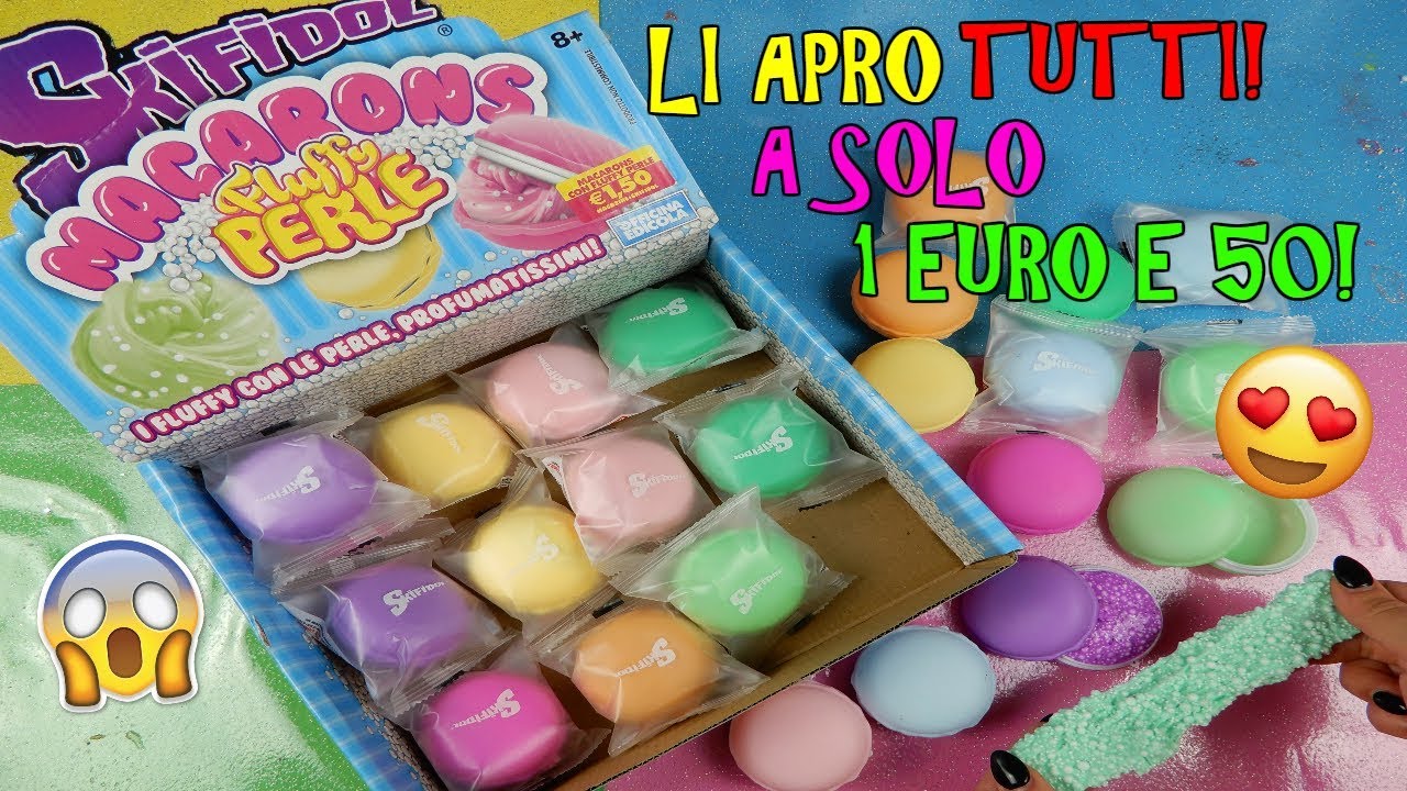 APRO SKIFIDOL MACARONS SLIME FLUFFY PERLE (SUPER CRUNCHY) A SOLO 1 EURO E 50 Iolanda Sweets