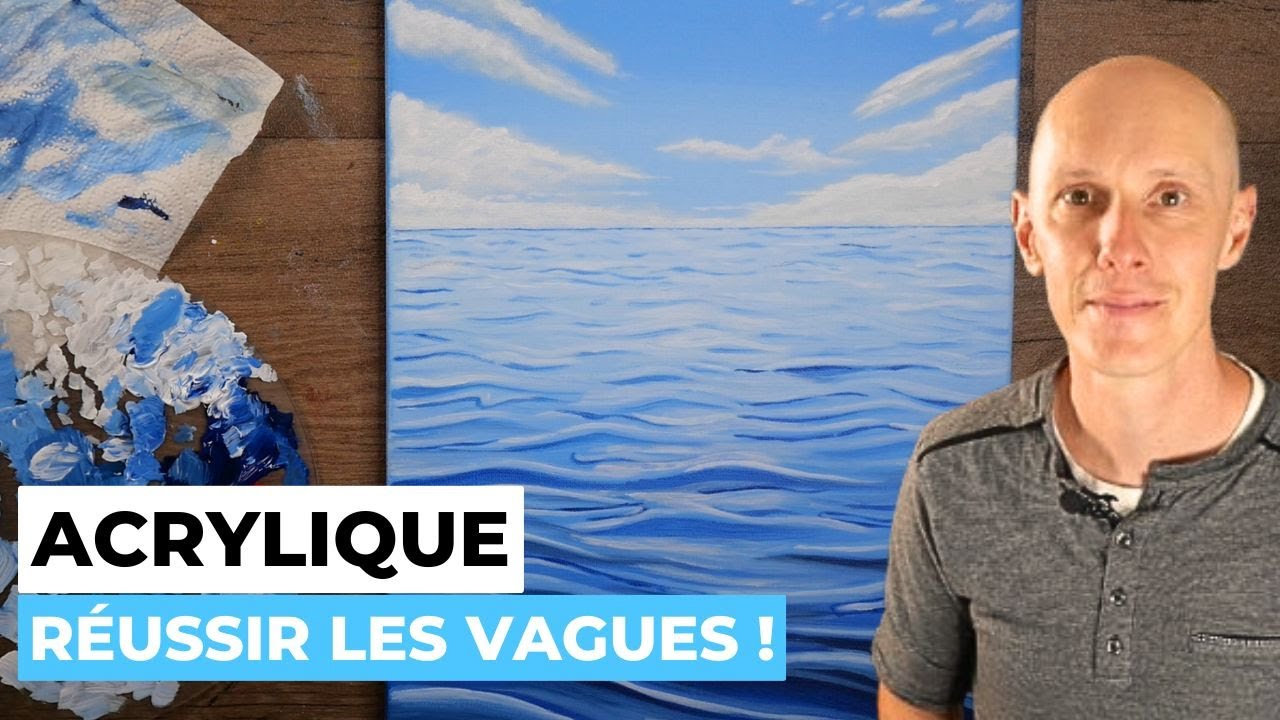 Comment peindre des vagues à l'acrylique : mes secrets de réussite