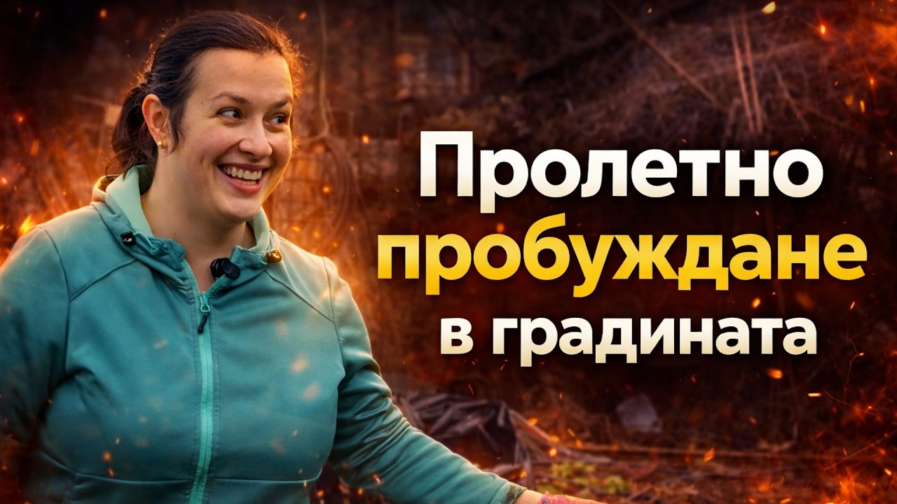 Пролетно пробуждане в градината:🌱  Чистим, садим и се забавляваме☀️ Дневен влог от селската ни къща