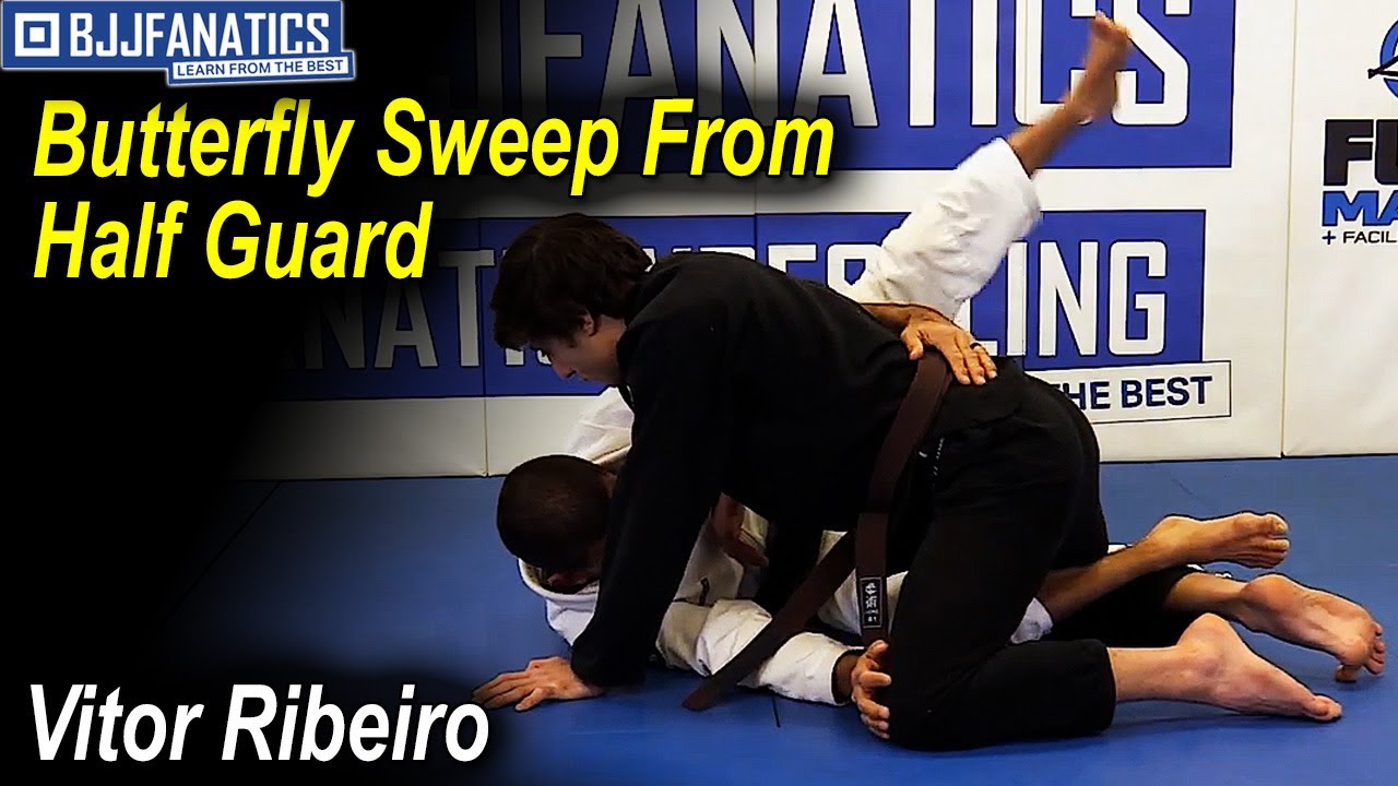 Butterfly Sweep From Half Guard by Vitor 