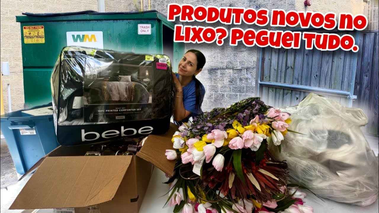Produtos novos no lixo! Peguei tudo.