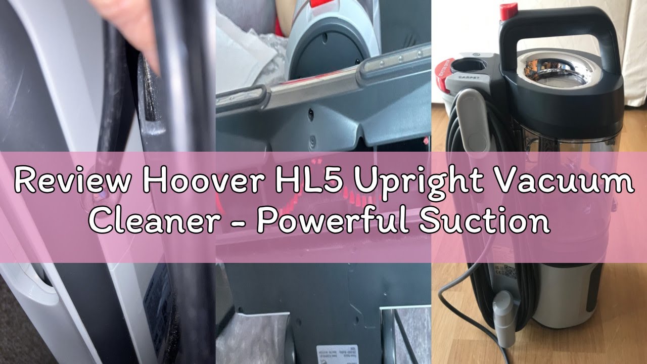 Review Hoover HL5 Upright Vacuum Cleaner - Powerful Suction with Push&Lift Portable Mode, Anti Hair