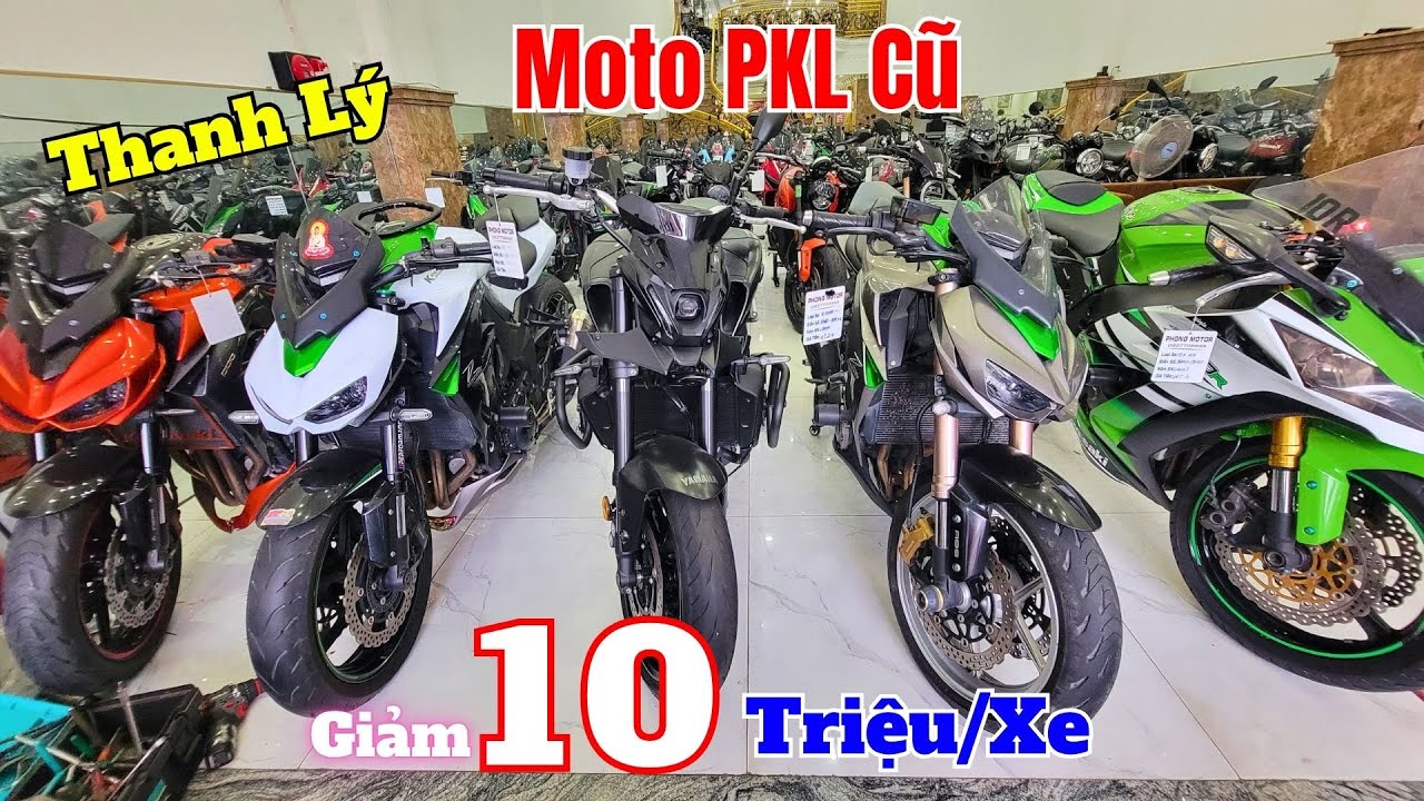 Thanh Lý Moto PKL Giá Rẻ ZX25R , MT-09 ,Z1000 ,Z900 ,Z800 , CBR250R , ZX10R