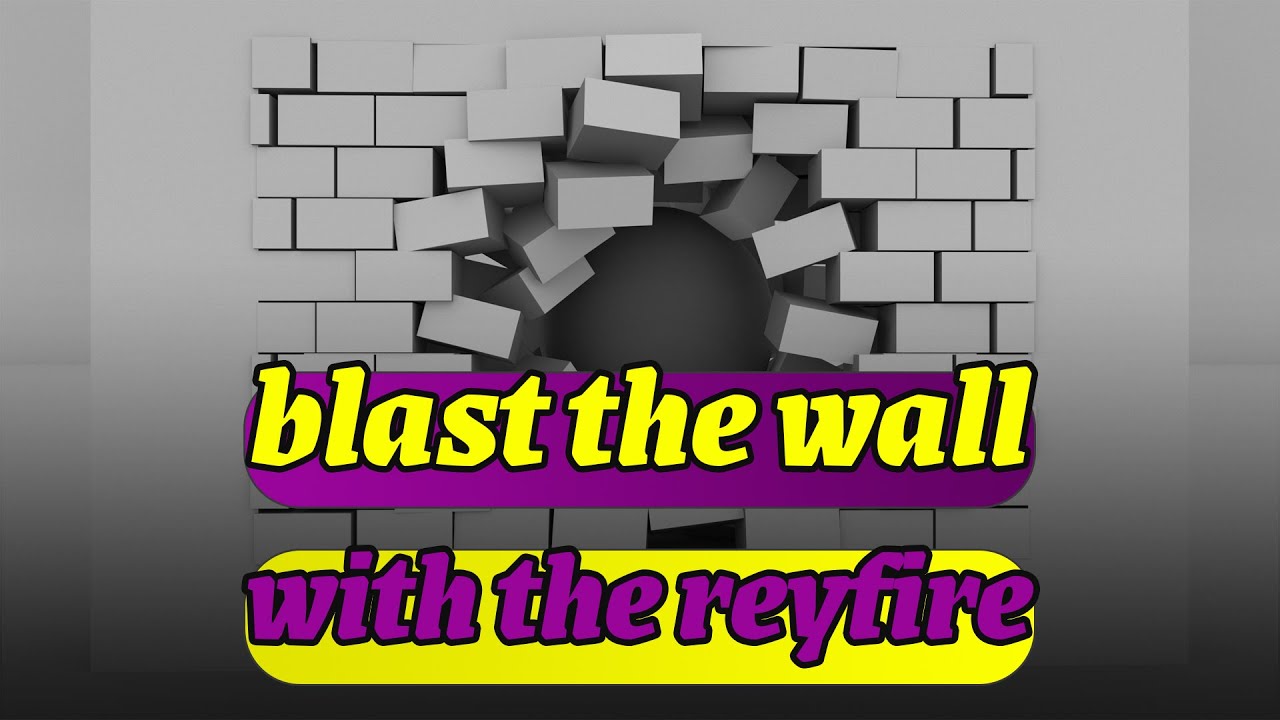 blast the wall with the rayfire plugin in 3dsMax 2024